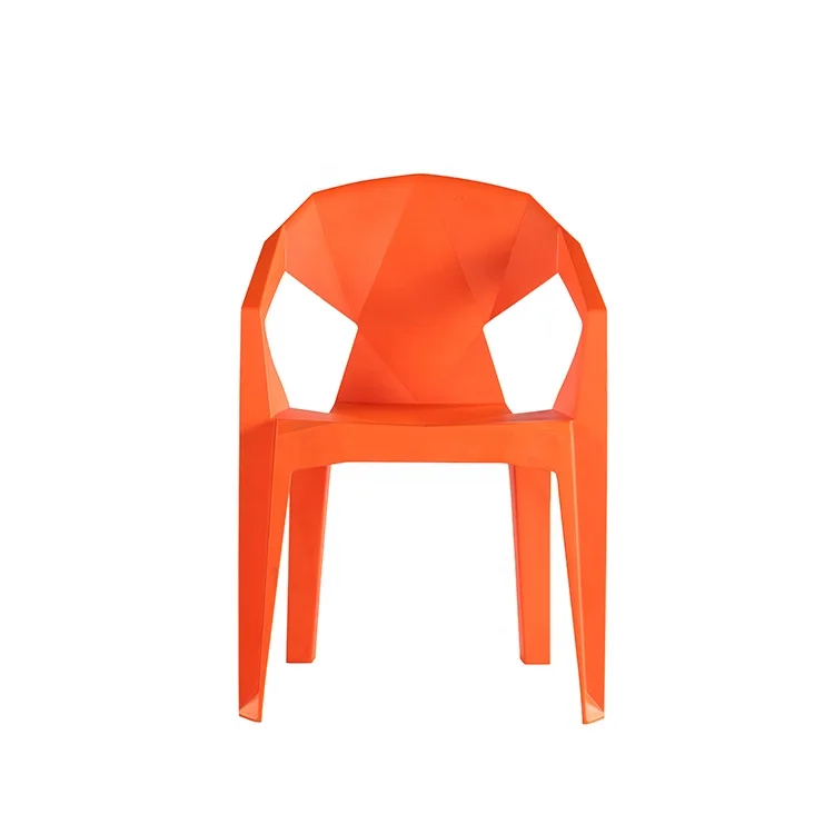 European style durable stackable dining pp chair plastic