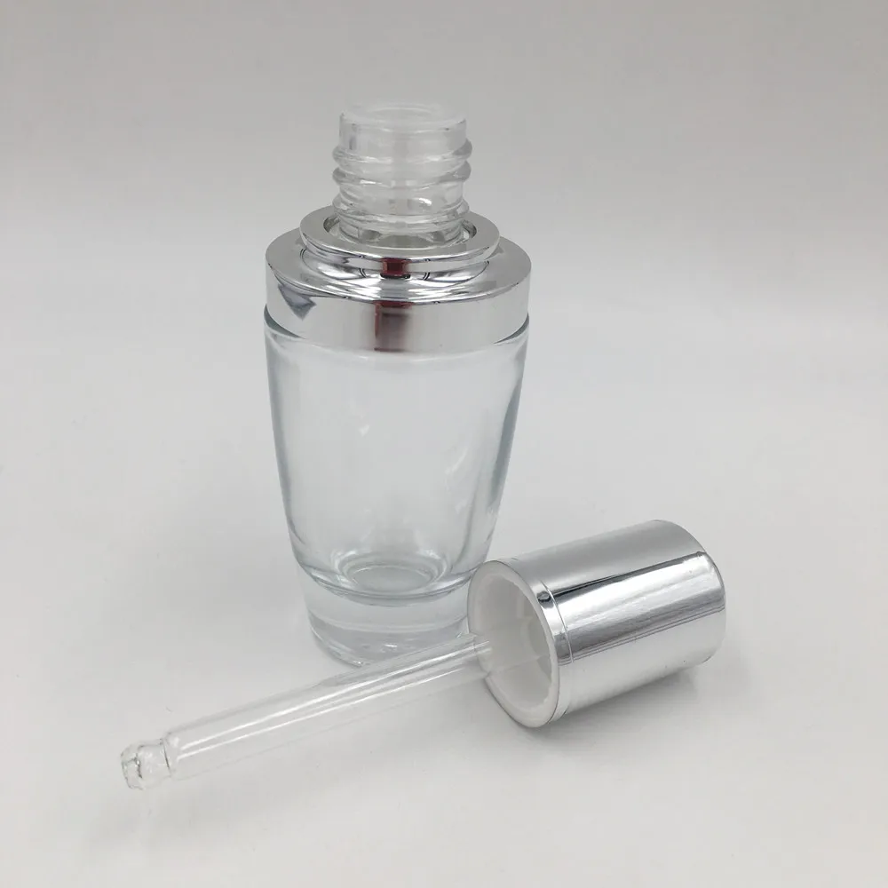 China supplier cosmetic 15ml 30ml glass dropper bottle for oil essence