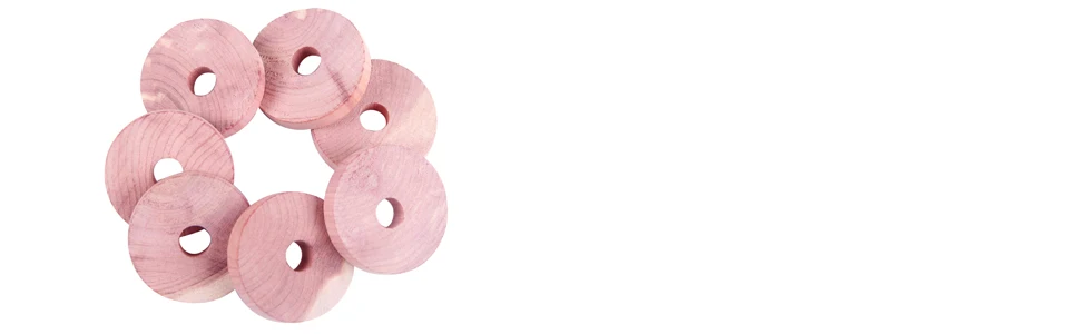 Ningbo Embody hot sale red cedar ring wardrobe for cabinet and high quality aromatic wooden clothes hanger cedar ring