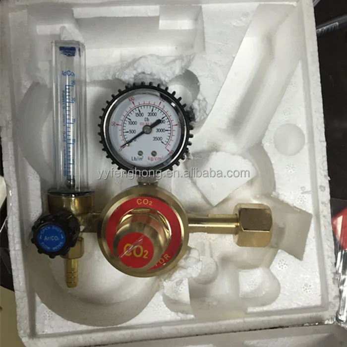 Manufacturer full brass Argon regulator for with flow