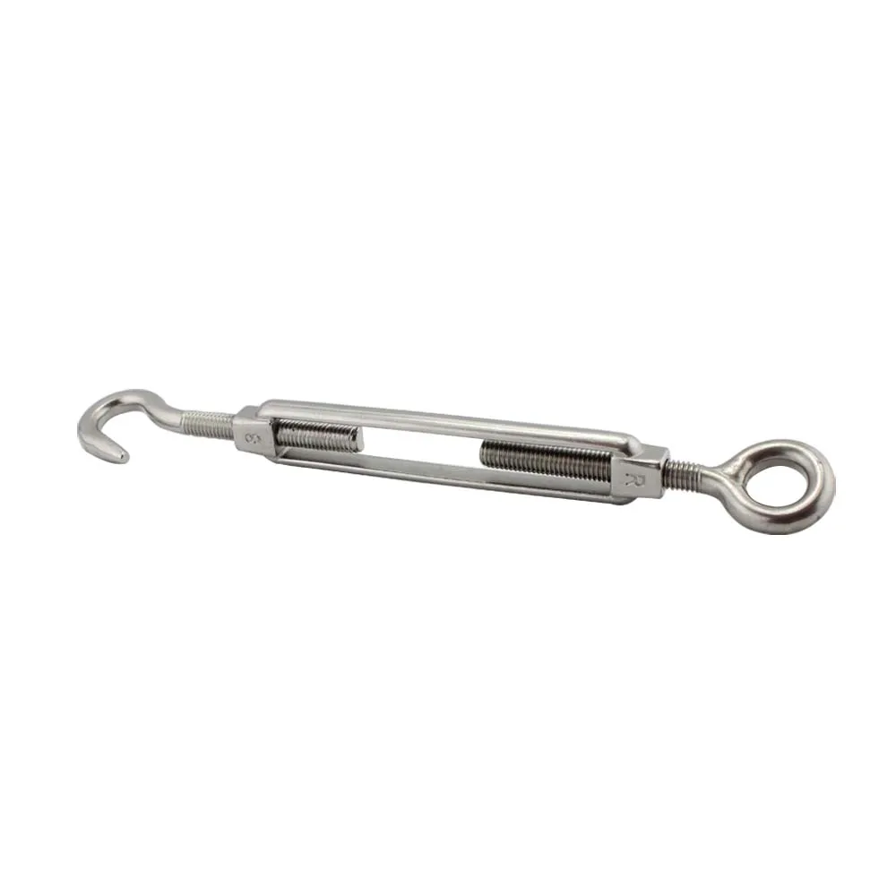 Rigging hardware hook to hook turnbuckle 316 Stainless Steel Open Body Turnbuckles