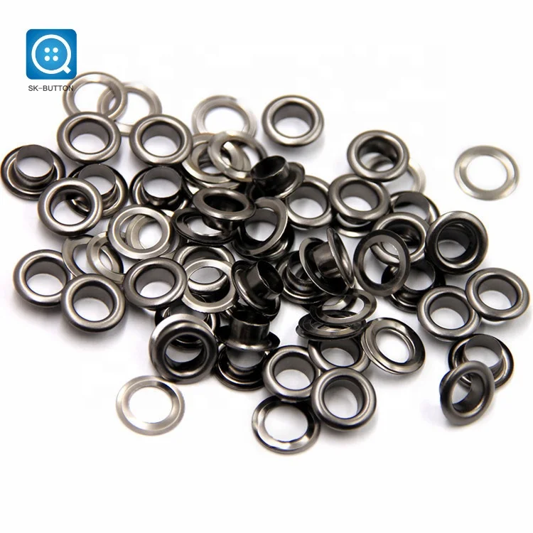 small size Nickle free High quality nickle black  metal shoes hat eyelets for bags