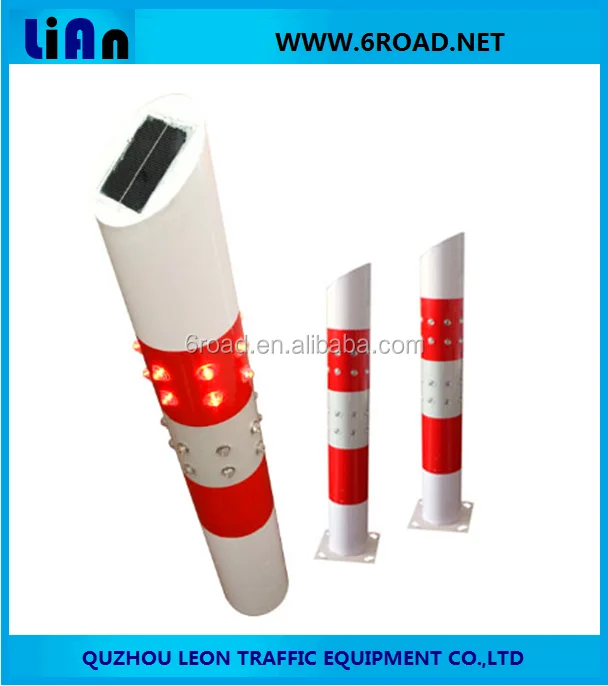 Solar Power Traffic LED Street Warning Post, LED Traffic Bollards