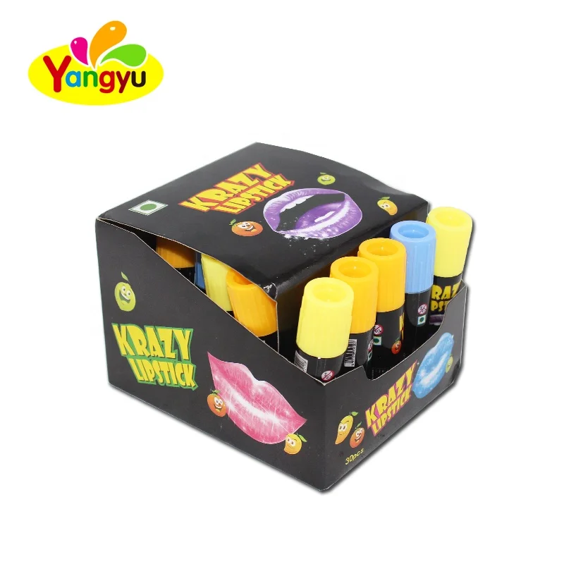 Mini  Rotating Crazy Lipstick Fruit Jelly Jam Lipstick candy