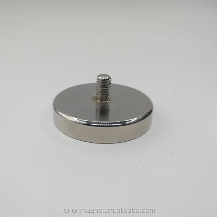 Super strong magnet holding pot Magnet with Male Threaded Stud