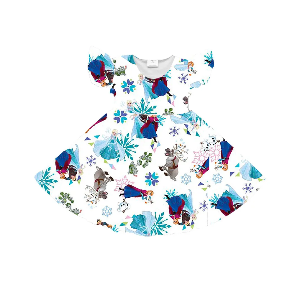 Детская одежда для маленьких девочек 2018 г. модное летнее платье Пользовательские Оптовая twirly платье