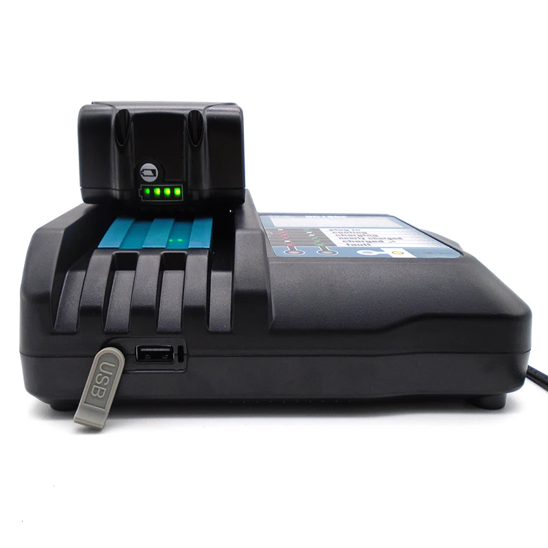 DC18RF 18V Li-ion replace Power Tools Battery Charger for Makitas 14v-18v Drill Charger with led screen and USB output