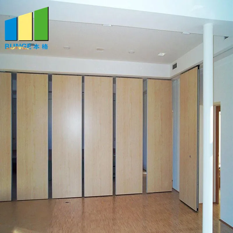 Meeting Room Soundproof Operable Walls Acoustic Folding Sliding Movable Partitions for Office