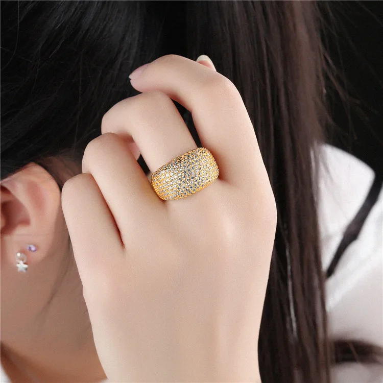 Hot Sale Wedding Ring 18K Gold Plated Jewelry For Girls