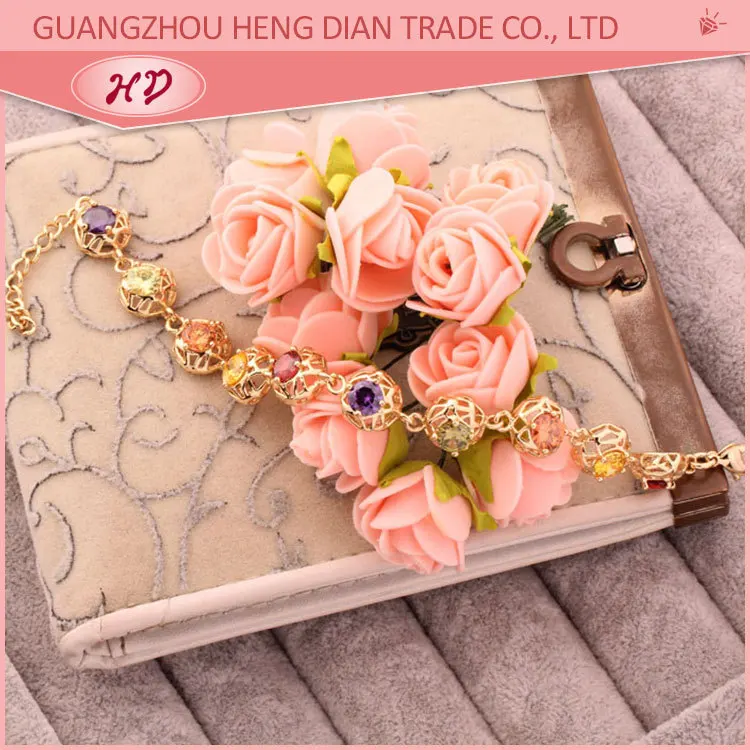 2018 fashion style 22k indian gold bracelet designs for women jewelry