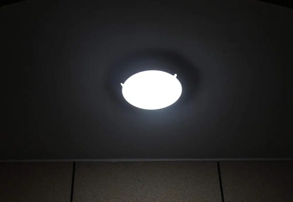 IK10 IP65 PC Antiflaming Surface Mounted LED Oyster Ceiling Light with Dimmable Microwave Sensor