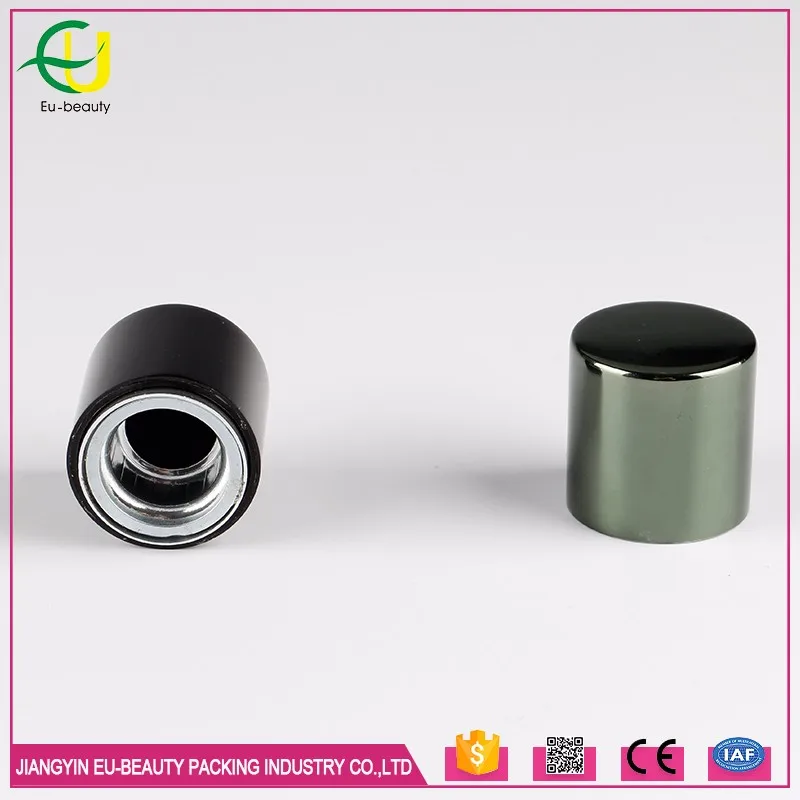 red white black color customized magnetic caps with aluminum collar  FEA15mm for glass bottles perfume bottles