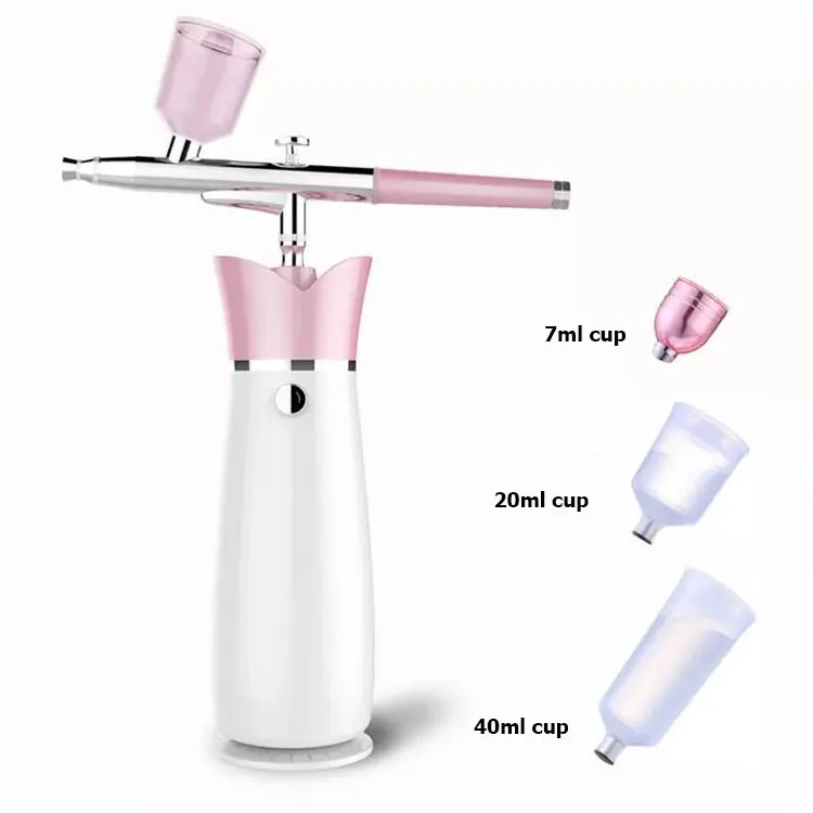 
Wireless cosmetic compressor mini portable facial oxygen cordless makeup airbrush 