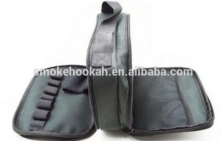 E Cig Tool Kit DIY Bag , OEM/LOGO ecig mod bag vapor carring case /double-deck vape pocket With Good Quality