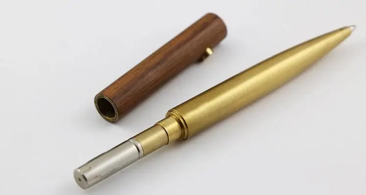 Korea Personal Tailor New Full barrel Wood Walnut Black Timber Ball Pen rosewood Ball Pen Maple Twist Brass Wooden Ball Pen