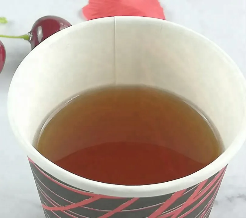 
7 oz paper cup fan coated pe raw material custom printed for coffee flexo printing 