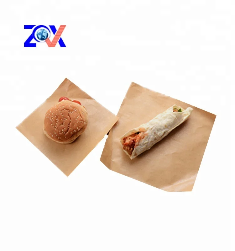 
chicken burger food packaging wrapping paper wholesale,Greaseproof printing logo paper with PE 