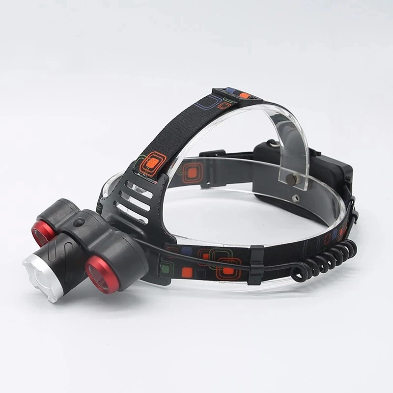 
Most powerful XML T6 + 2*lester led rechargeable zoom led head lamp 