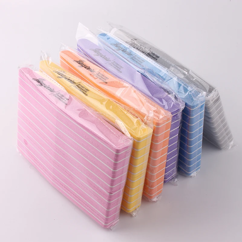 JINZIXIU Professional Custom Printed Mini Nail File 100/180 Nail Manicure File And Buffer