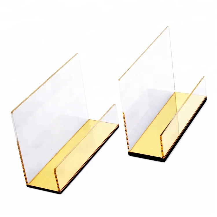 Оптовая продажа с завода HOMESWEET акриловый Органайзер для офисного стола настенный держатель файлов буквами золотой цвет A4