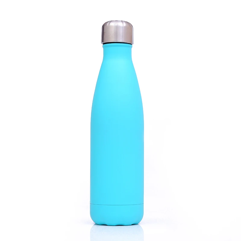 
Promotional Rubber Paint 500ml Double Walled Vacuum Insulated 8/18 Pro Stainless Steel Cola Water Bottle Custom Logo 
