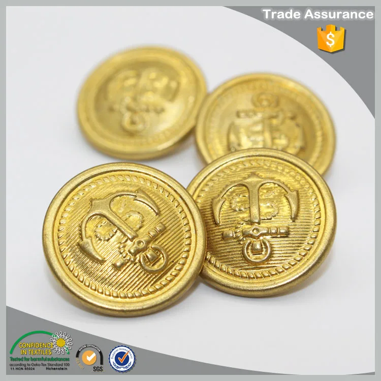
all types of designer military sewing gold button 