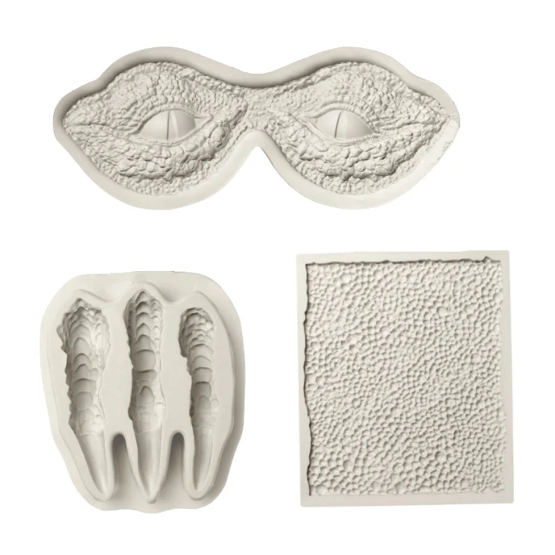 Gumpastes Mold silicone Skin Claws Dragon Eye mold for cake decorating tools