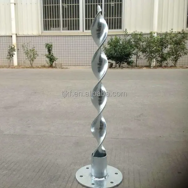 ground screw pole anchor for fence