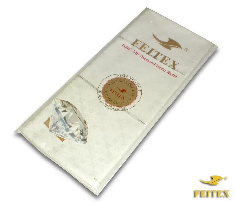 FEITEX кремово-белые хлопковые африканские платья, парчовая одежда из Гвинеи, богатая ткань Bazin, африканская одежда, ткань Shadda