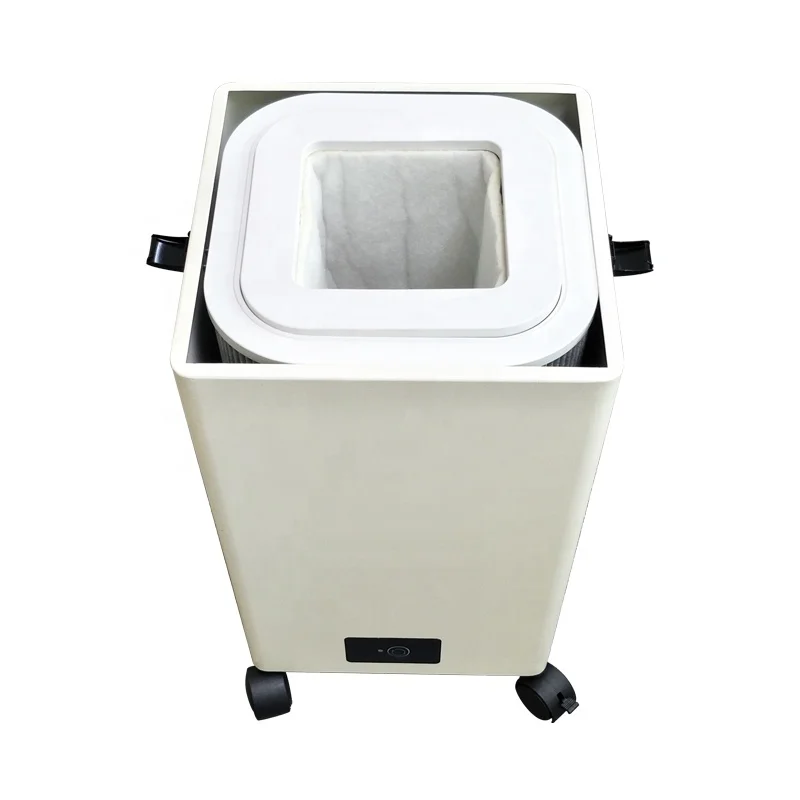 Electric Soldering iron mobile Soldering Fume Extractor for soldering station with double Flexible extraction Arms