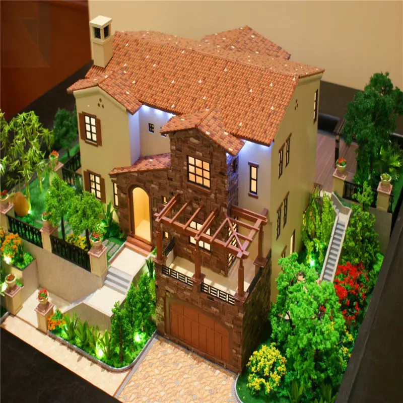 OEM&ODM  upscale apartment house 3d miniature architecture model