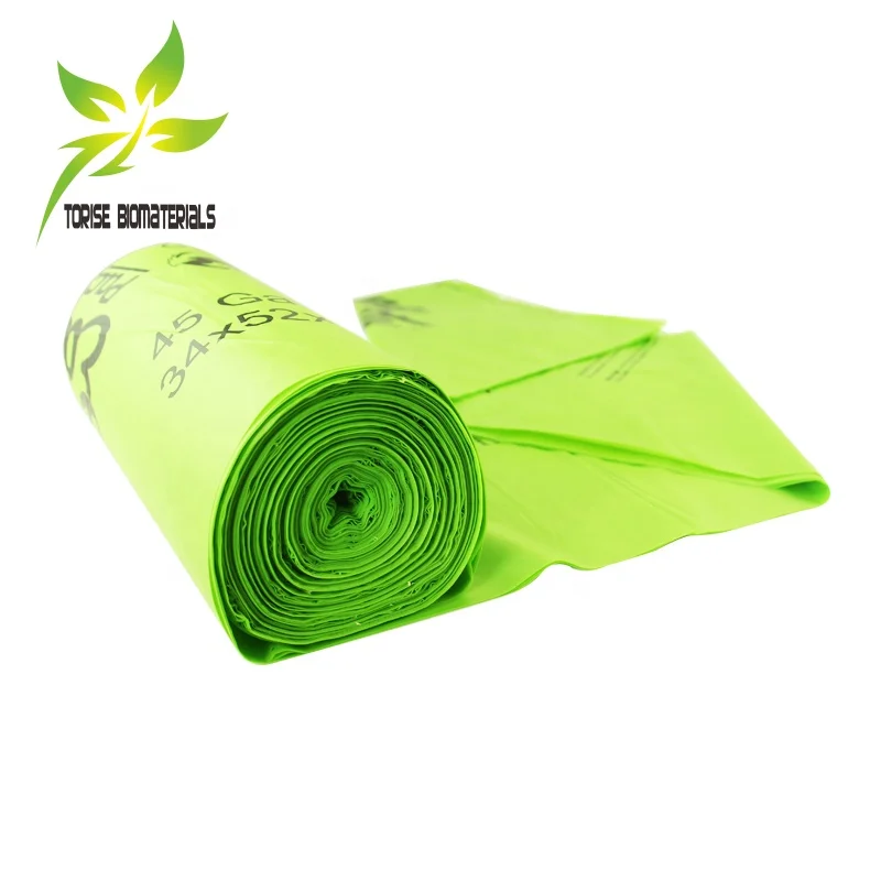 7L 25L 100L 140L 150L  240L EN13432/ASTM D6400 100% biodegradable and compostable bag compostable trash liners