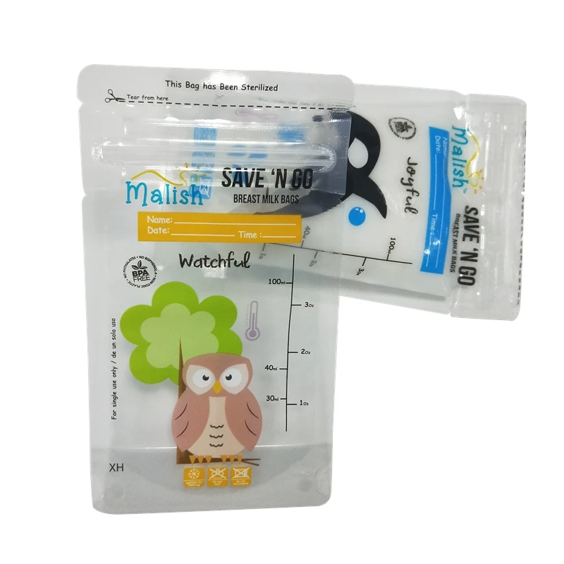 Breastmilk storage bags custom