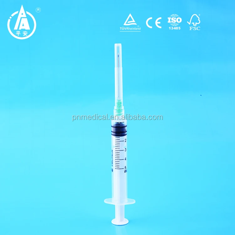 TOP5 CE TUV Disposable 5ml Safety Syringe