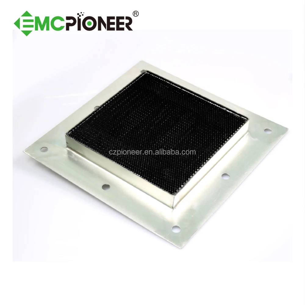 EMI RFI shield ventilation air filter