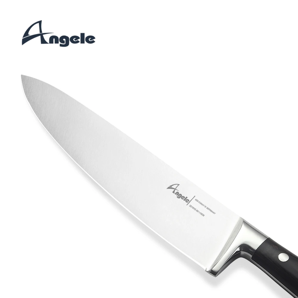 Набор кухонных ножей из высокоуглеродистой нержавеющей стали с магнитным ножом