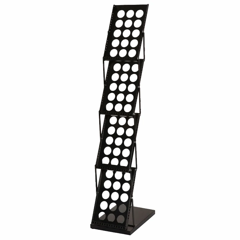 cheap black advanced brochure holder/magazine rack/display rack at high quality
