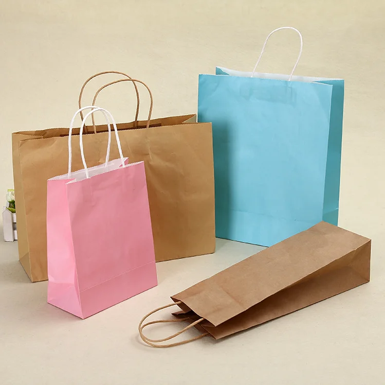 
Luxury Paper Shopping Bag, Jumbo Bag, Recycled Brown Paper Bag 