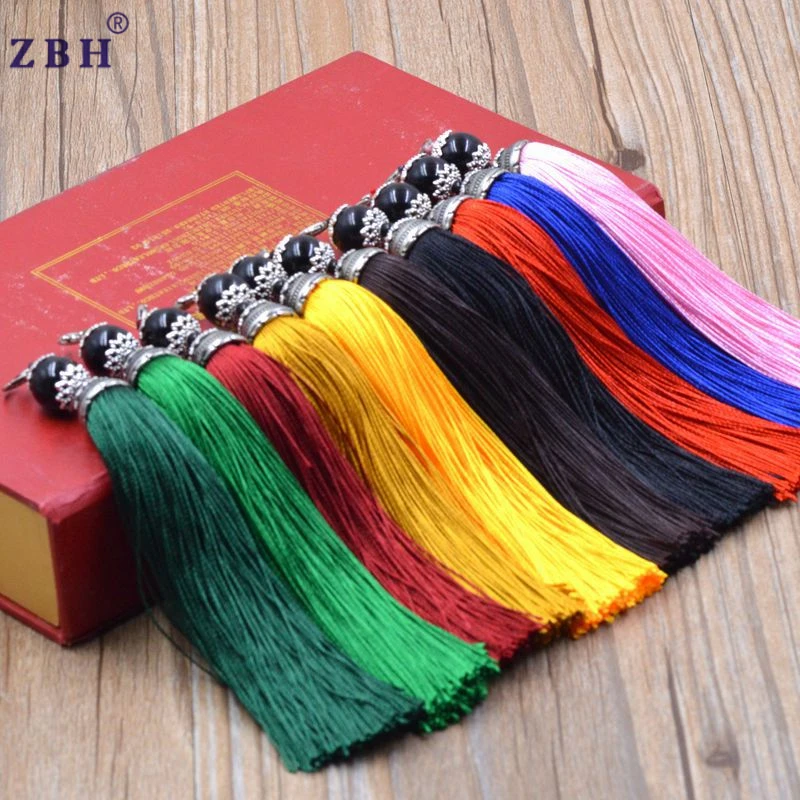 14cm high quality and cheap price multi colors nylon tassel for bag