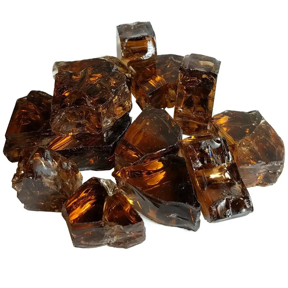 Outdoor Fireplace Gas Clear Reflective Fire Glass