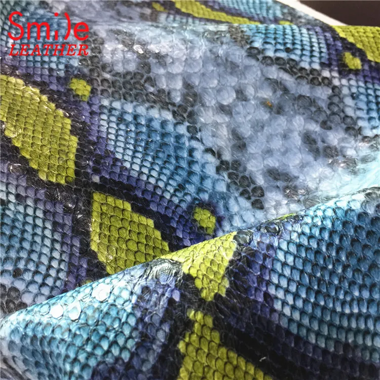 Fashion Snake Synthetic PVC PU Artificial Leather Used Bags Shoes Sofa Garment Top Quality