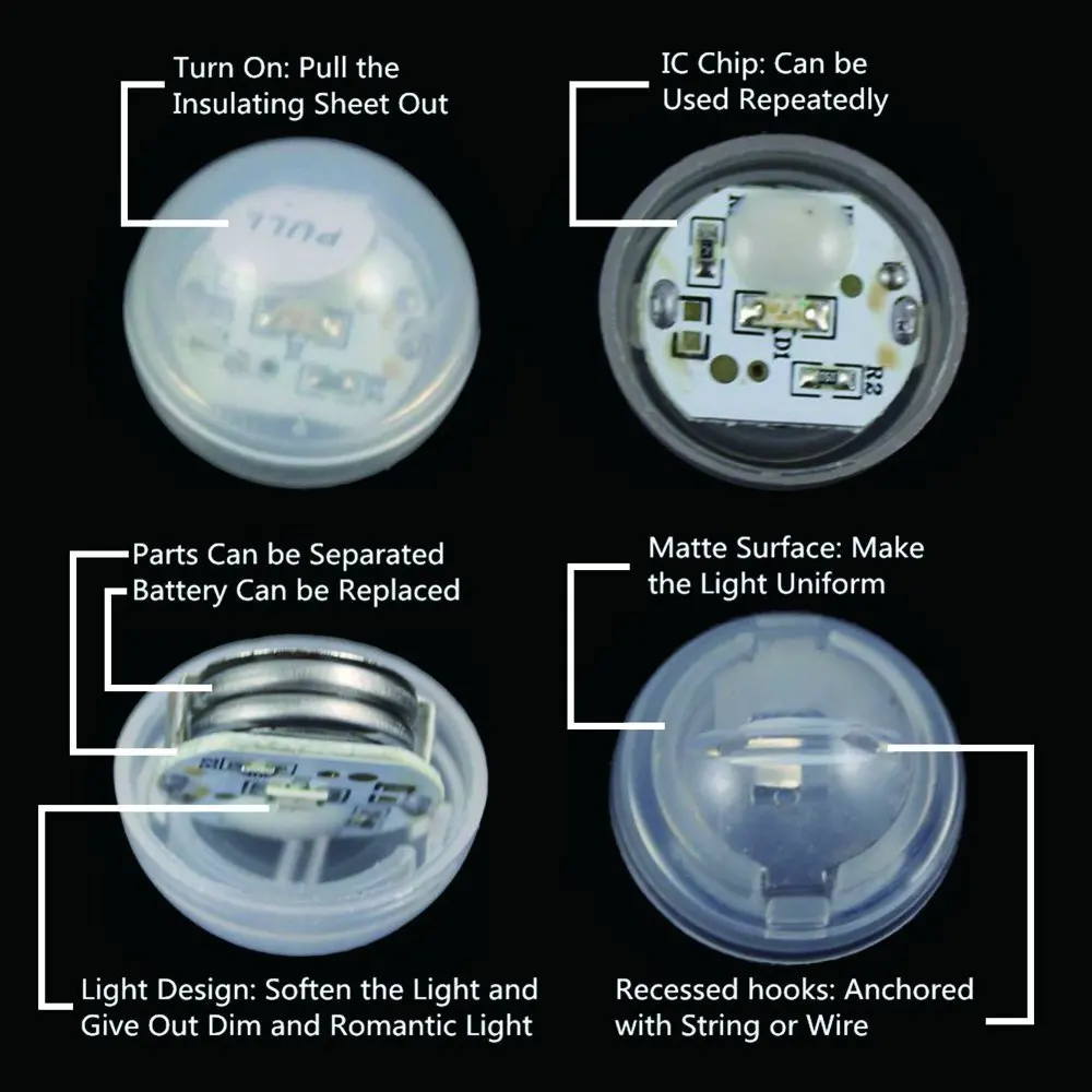 12 Colors Available  Micro 2CR1220 Battery Operated Wedding Party Light Waterproof Mini Led Fairy Ball Light ,Magic LED Berries