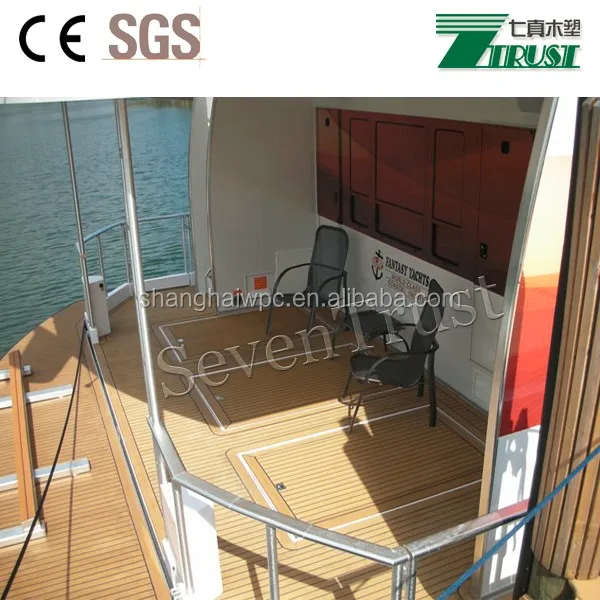 pvc rubber raw material boat decking flooring for yacht and ship