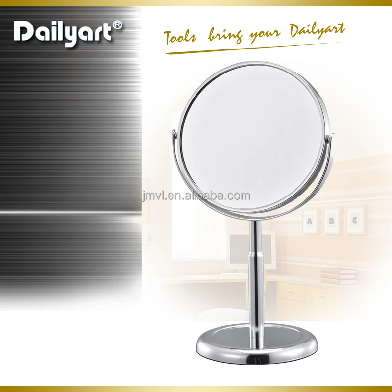 Round Double-Sided Swivel Head Makeup Decorative Stand Mirror