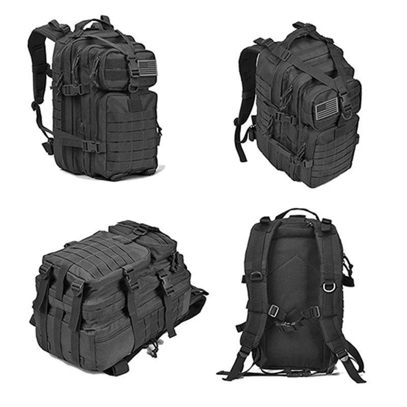 
Camping Hiking Walking Travelling Trekking Outdoor Sport 35L Army Molle System Assault Bag Military Tactical Backpack 