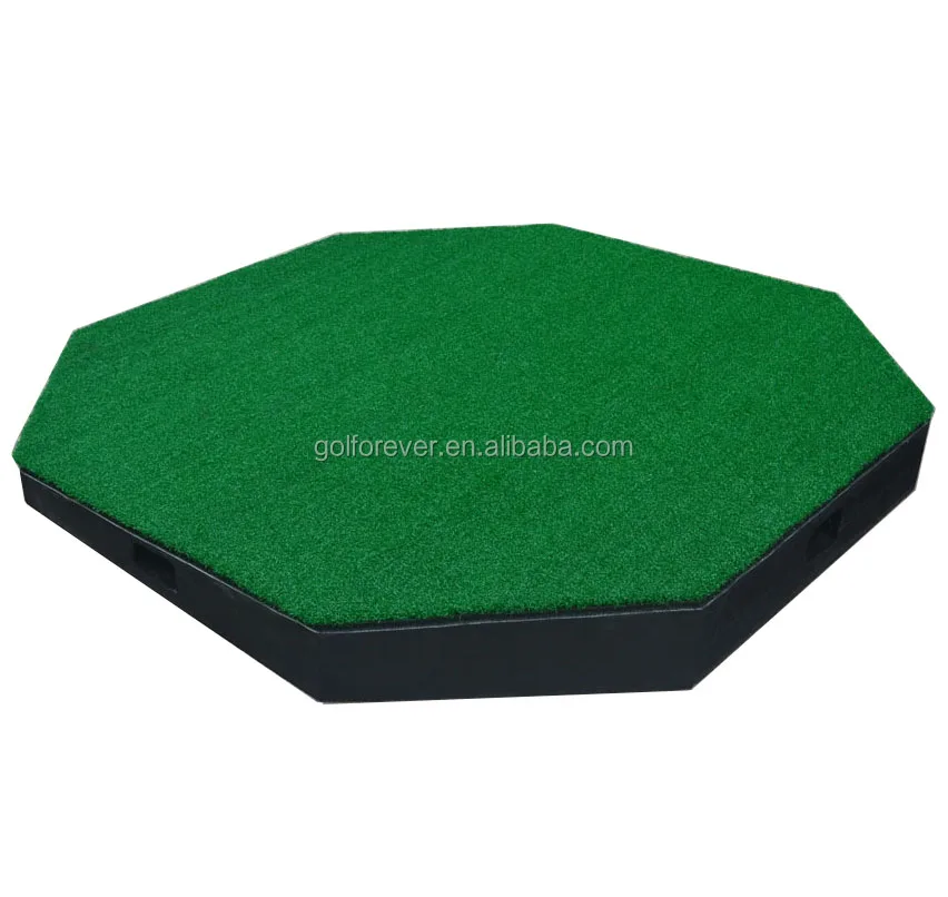 Восьмиугольный 3D коврик для тренировок по гольфу с наклоном