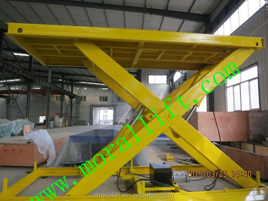 two cylinder hydraulic scissor lift car/3m lift height car lift