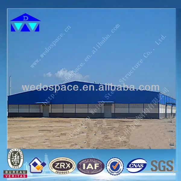 Agricultural and Industrial Shed low cost steel fabricated structure construction buildings/workshop/plant/warehouse (africa) from factory