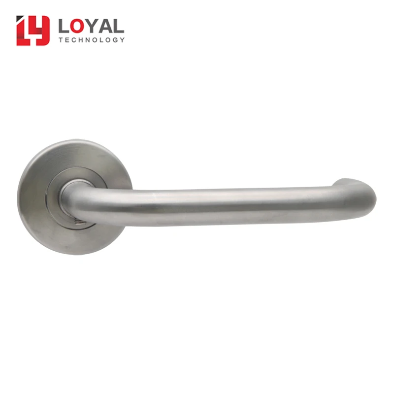 Новый дизайн под заказ матовая круглая полая трубчатая пластина дверная ручка замка