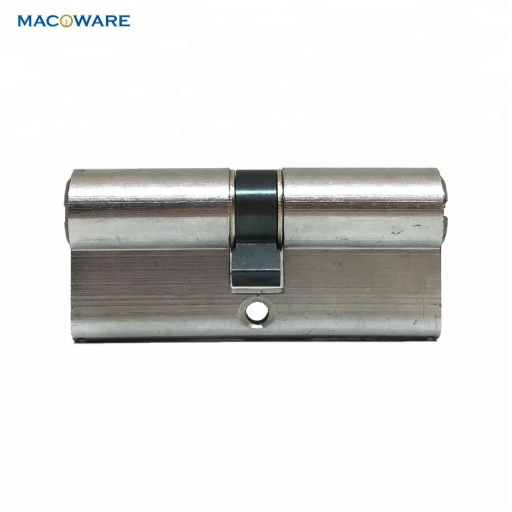 High Security Satin Chrome Quality 60-120mm Brass Europrofile Mortise Lock Cylinder